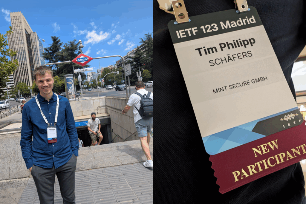Tim Philipp Schäfers in Madrid auf der IETF 123