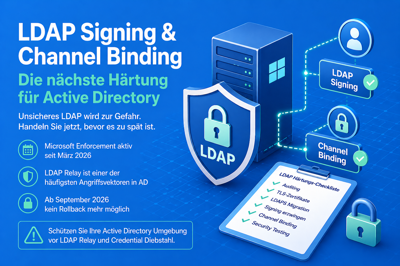 LDAP Signing und Channel Binding – Microsofts nächste erzwungene AD-Härtung
