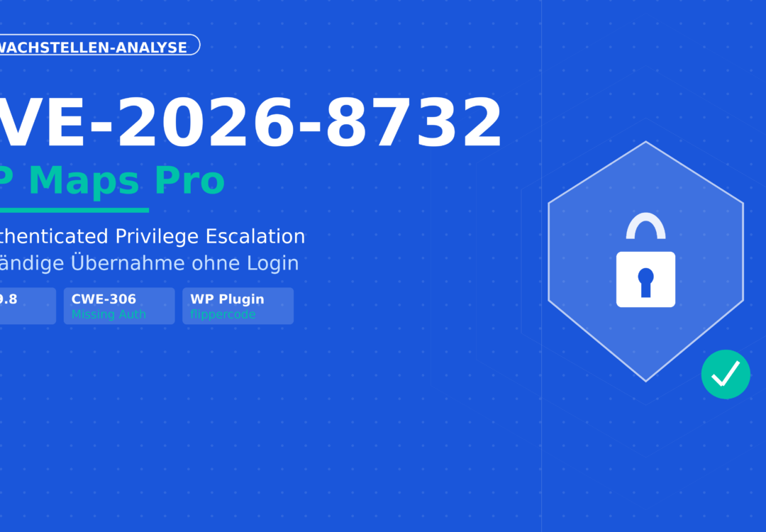 CVE-2026-8732: WP Maps Pro Schwachstelle
