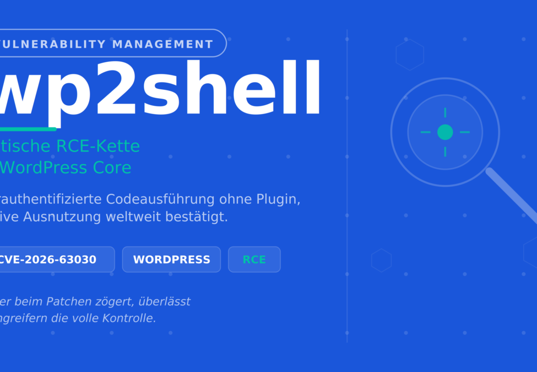 wp2shell: Kritische WordPress-Lücke ermöglicht Serverübernahme ohne Login