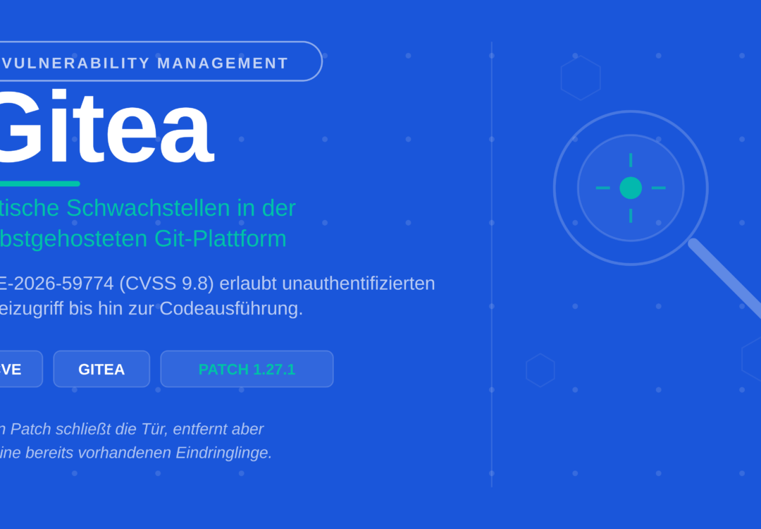 Kritische Gitea-Schwachstelle: Unauthentifizierter Dateizugriff bis zur Codeausführung (CVE-2026-59774 & CVE-2026-60004)